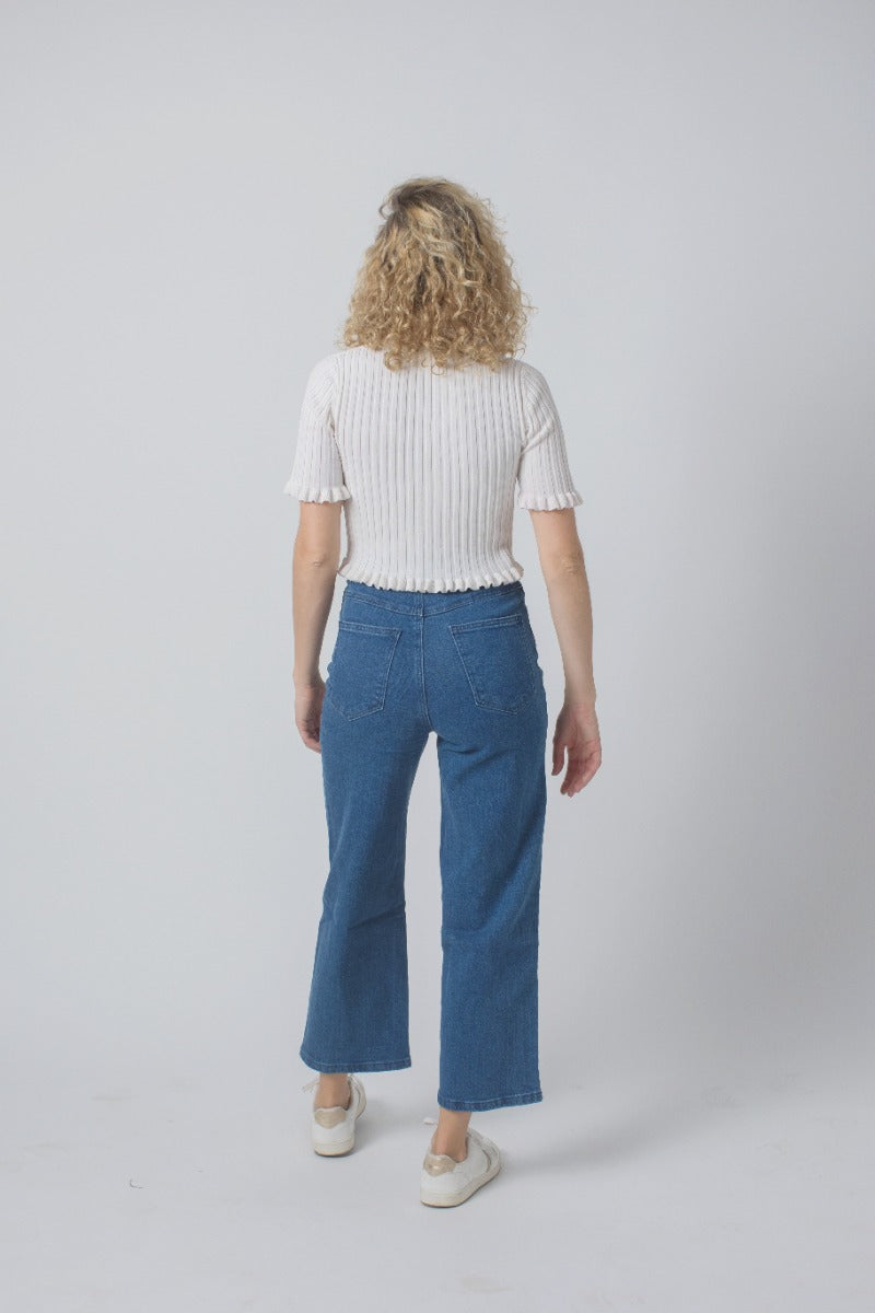 High Rise Wide Leg Jeans